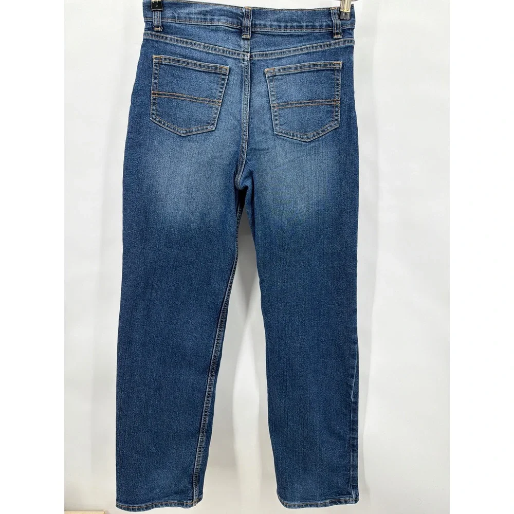 OshKosh Bgosh Classic Straight Leg Jeans Medium Wash Blue Denim Boys Size‎ 14R